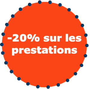 20% sur prestations commandées avant le 30 mobembre 2018